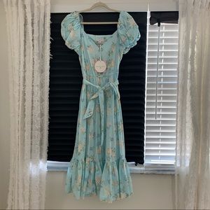 LoveShackFancy Floral Puff Dress